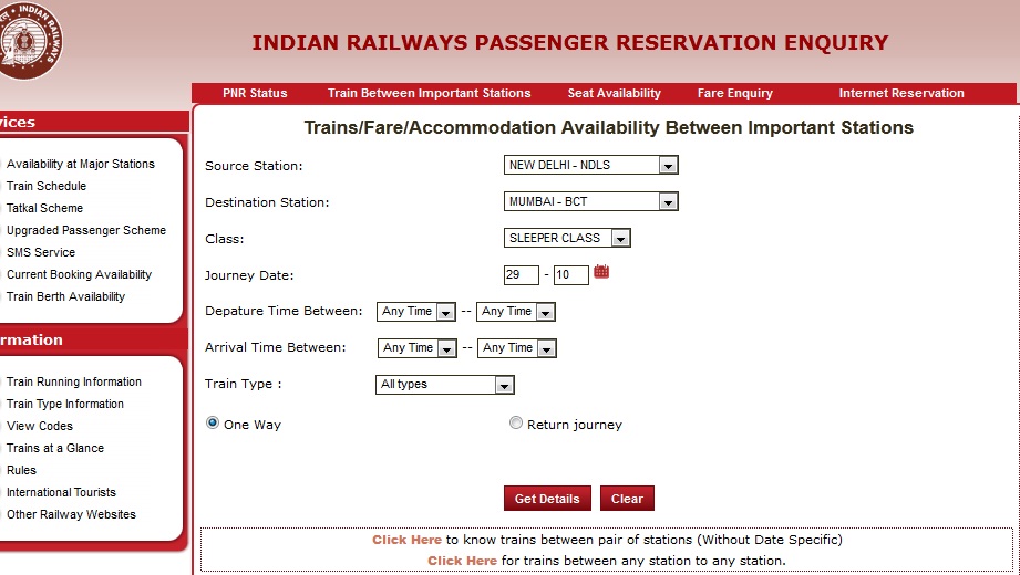 official indian railway