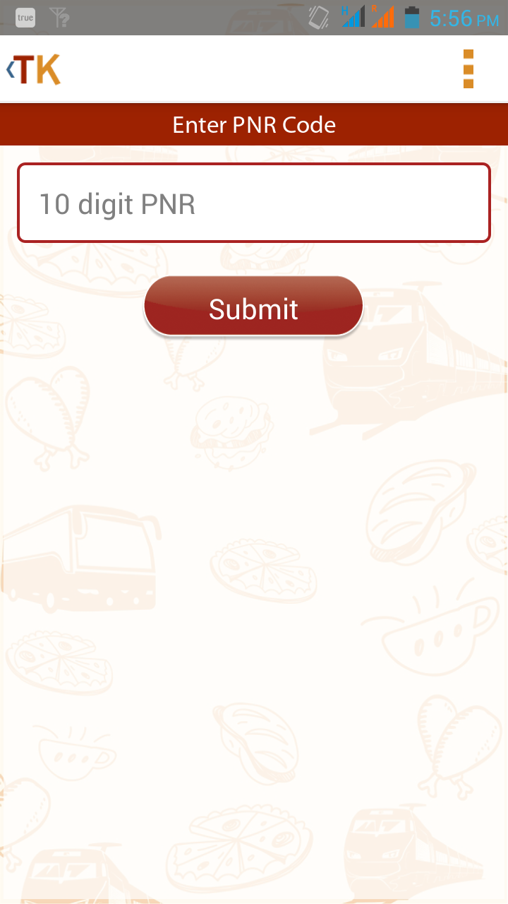Check PNR Status through TravelKhana Android App